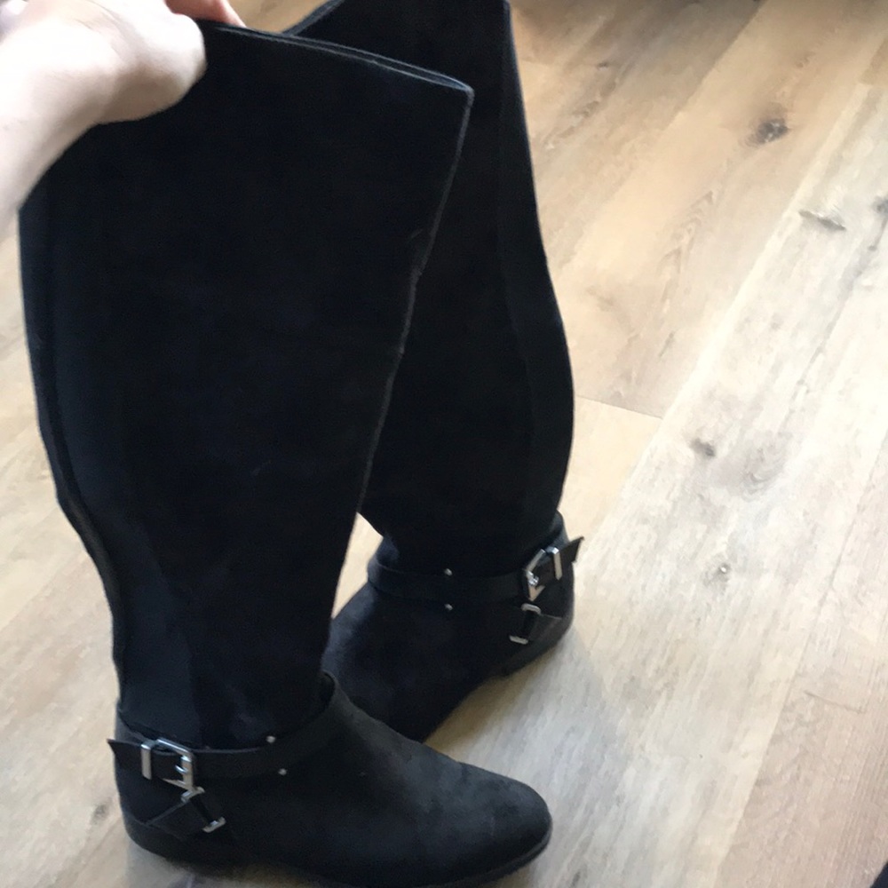 Tall black boots